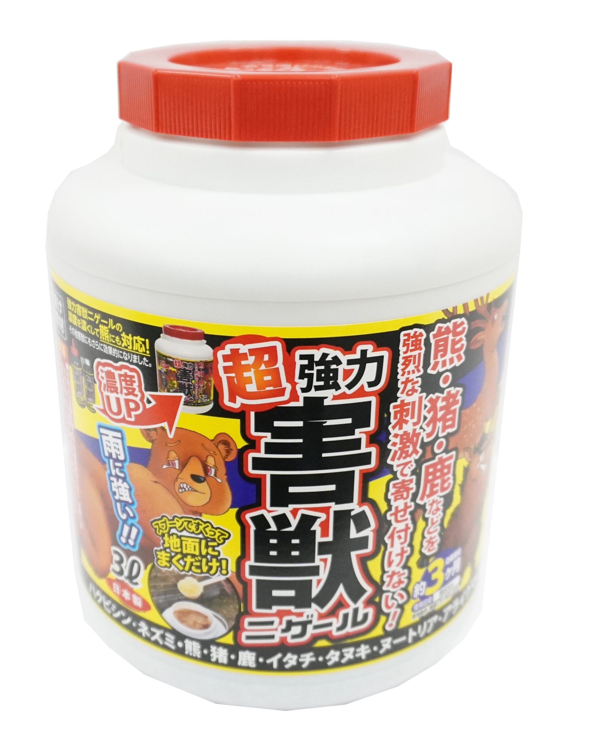 2025年 新商品のお知らせ 大型害獣忌避剤 超強力害獣ニゲール 3L